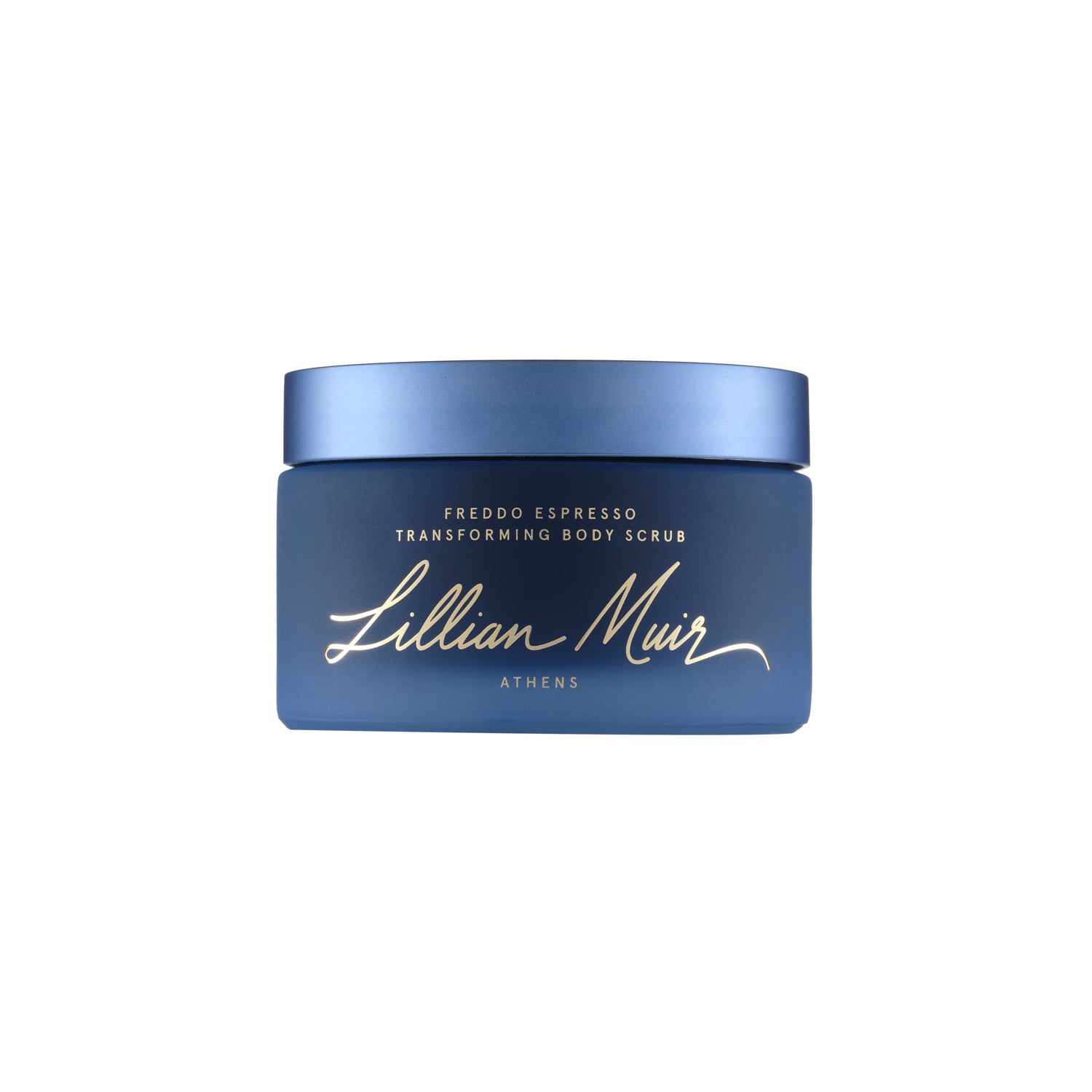 Lillian Muir - Freddo Espresso Transforming Body Scrub closed jar